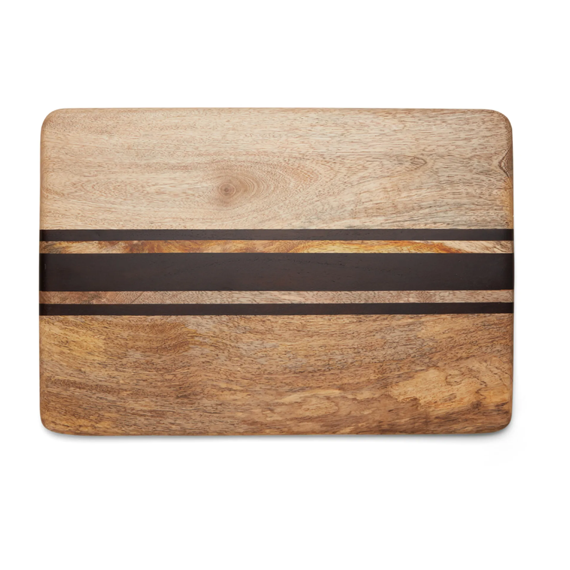 Plateau en bois Stripes, 40x28 cm Lexington