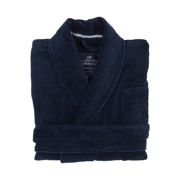 Robe de chambre Hotel Velour L - Dress Blue - Lexington