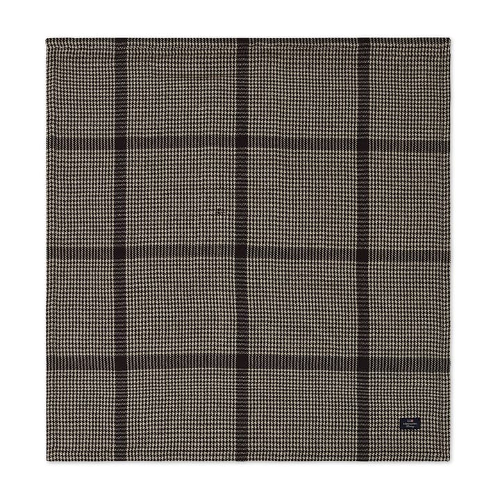 Serveiette en tissu Pepita Check Cotton Linen 50x50 cm - Dark gray-beige - Lexington