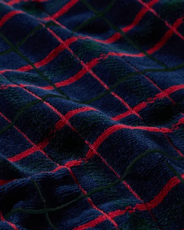 Serviette checked Lexington, 4 pièces - Navy-green, 2 st 50x70 cm, 2 st 70x30 cm - Lexington
