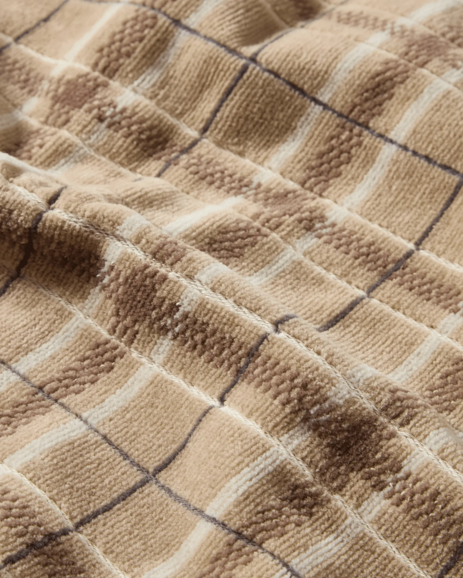 Serviette checked Lexington, lot de 2, Beige-gray Lexington