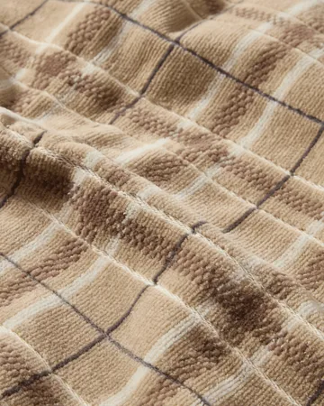 Serviette checked Lexington, lot de 2 - Beige-gray - Lexington