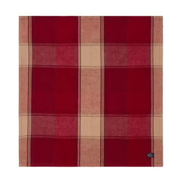 Serviette Checked linen-cotton 50x50 cm. - Rouge-beige - Lexington