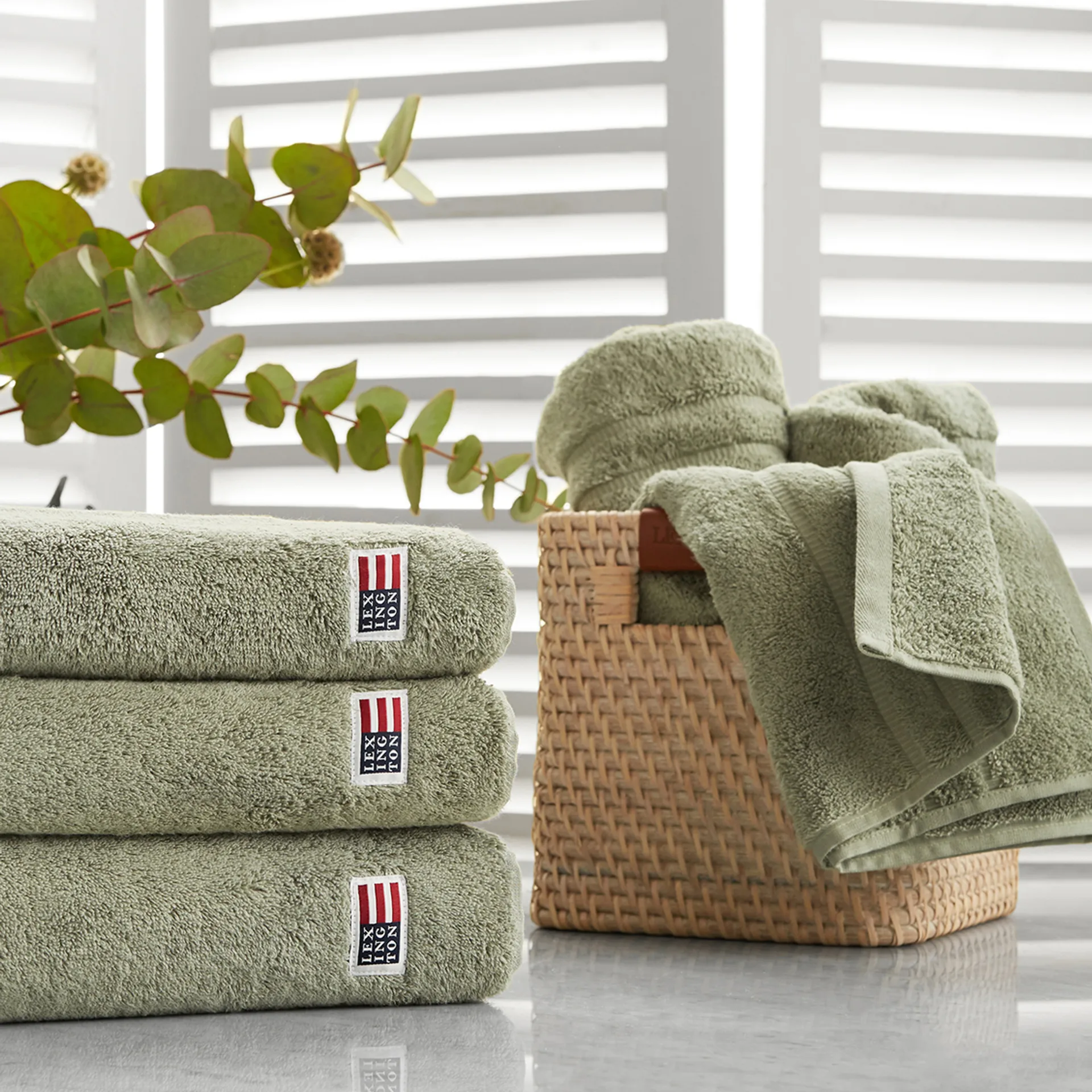 Serviette de bain Icons Original 100x150 cm, Vintage green Lexington