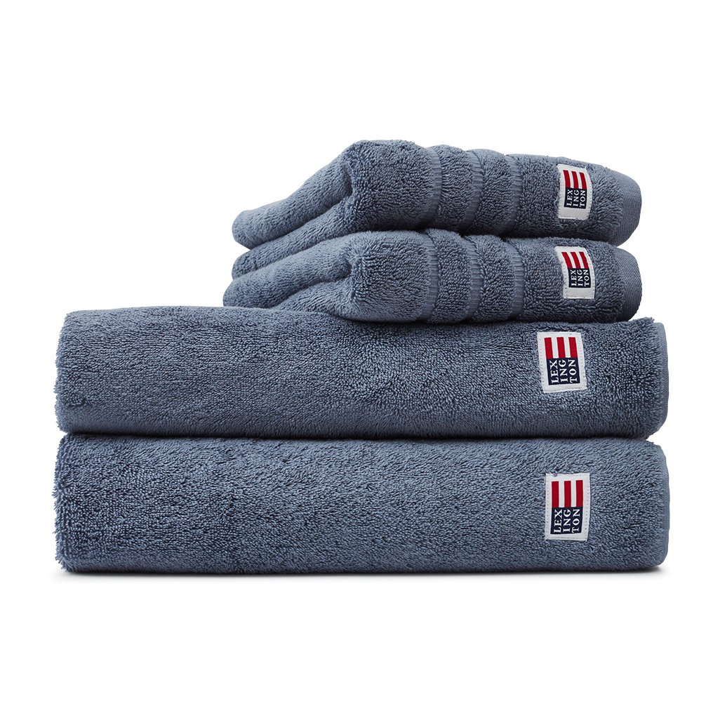 Lexington Serviette de bain Icons Original 70x130 cm Steel Blue