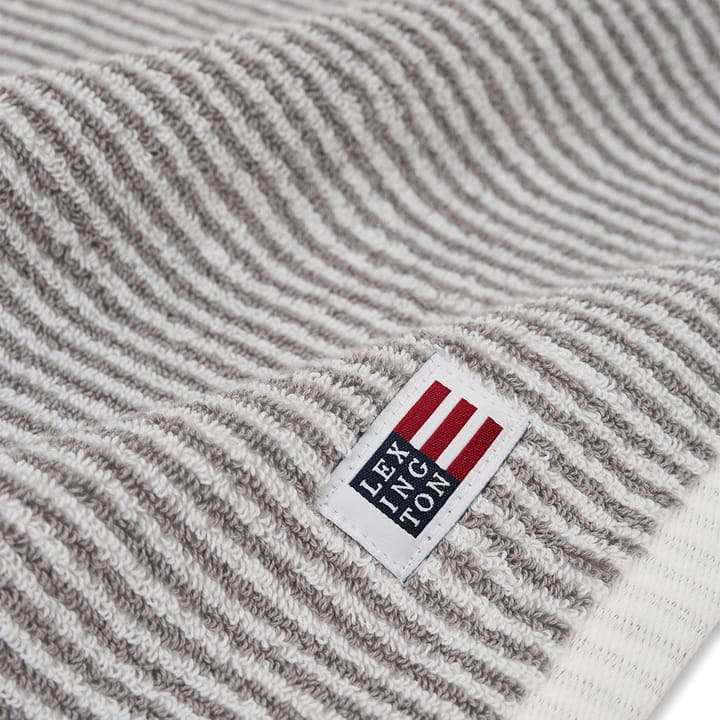 Serviette de bain Icons Original Striped 100x150 cm - White-gray - Lexington