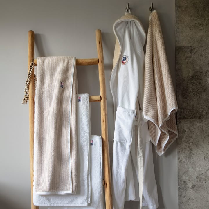Serviette de bain Icons Original Striped 100x150 cm, White-tan Lexington
