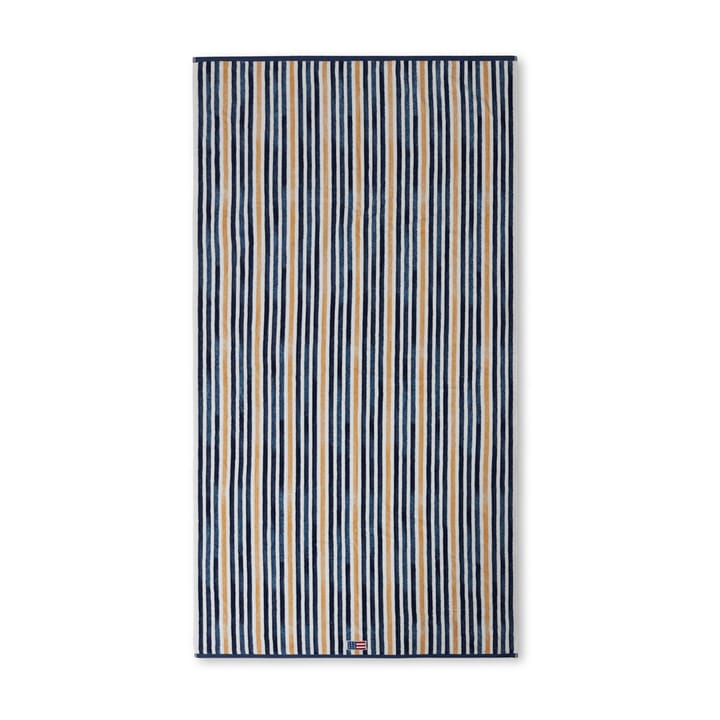 Serviette de bain Striped Cotton Velour 100x180 cm - Blue-white-oat - Lexington