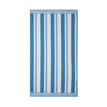 Serviette de plage Striped Cotton Terry 100x180 cm - Blue - Lexington