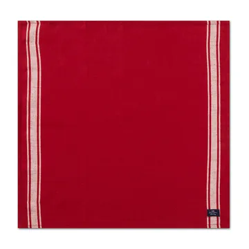 Serviette de table Side Striped Cotton Linen 50x50 cm - Rouge-blanc - Lexington