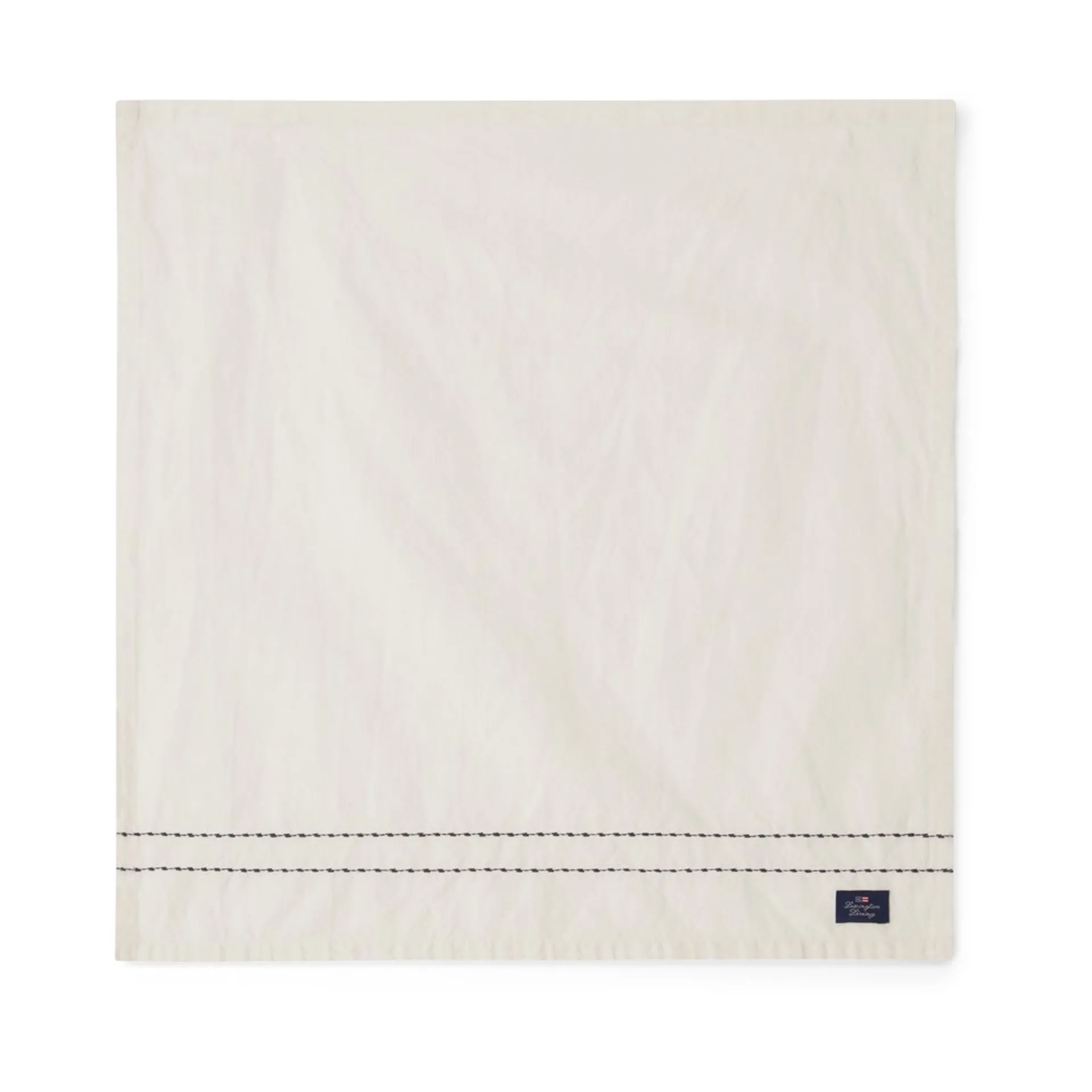 Serviette en tissu Cotton Linen stitches 50x50 cm, Off-white Lexington