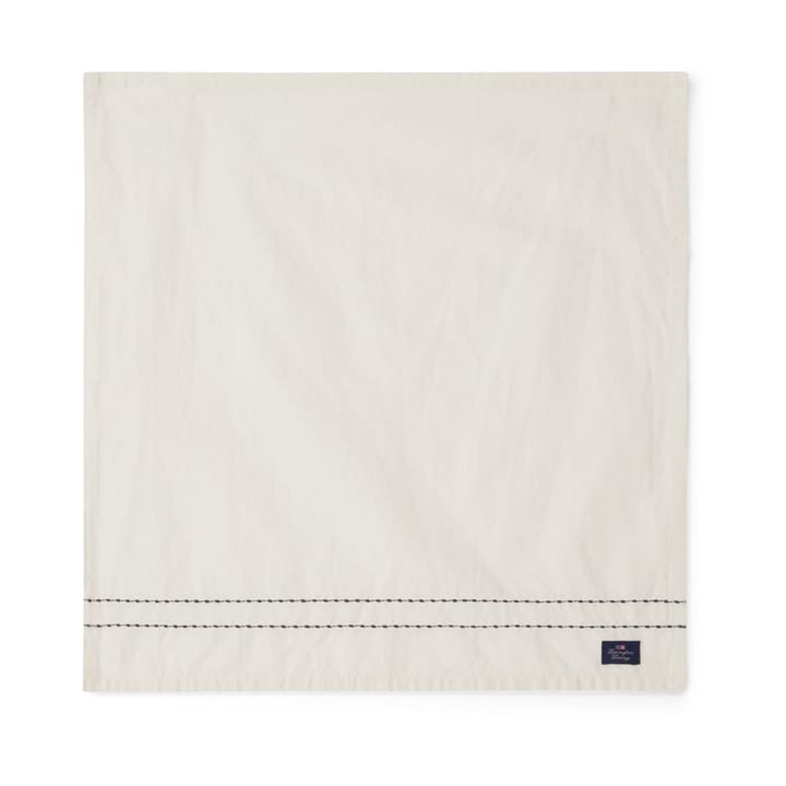 Serviette en tissu Cotton Linen stitches 50x50 cm - Off-white - Lexington