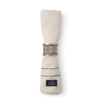 Serviette en tissu Cotton Linen stitches 50x50 cm - Off-white - Lexington