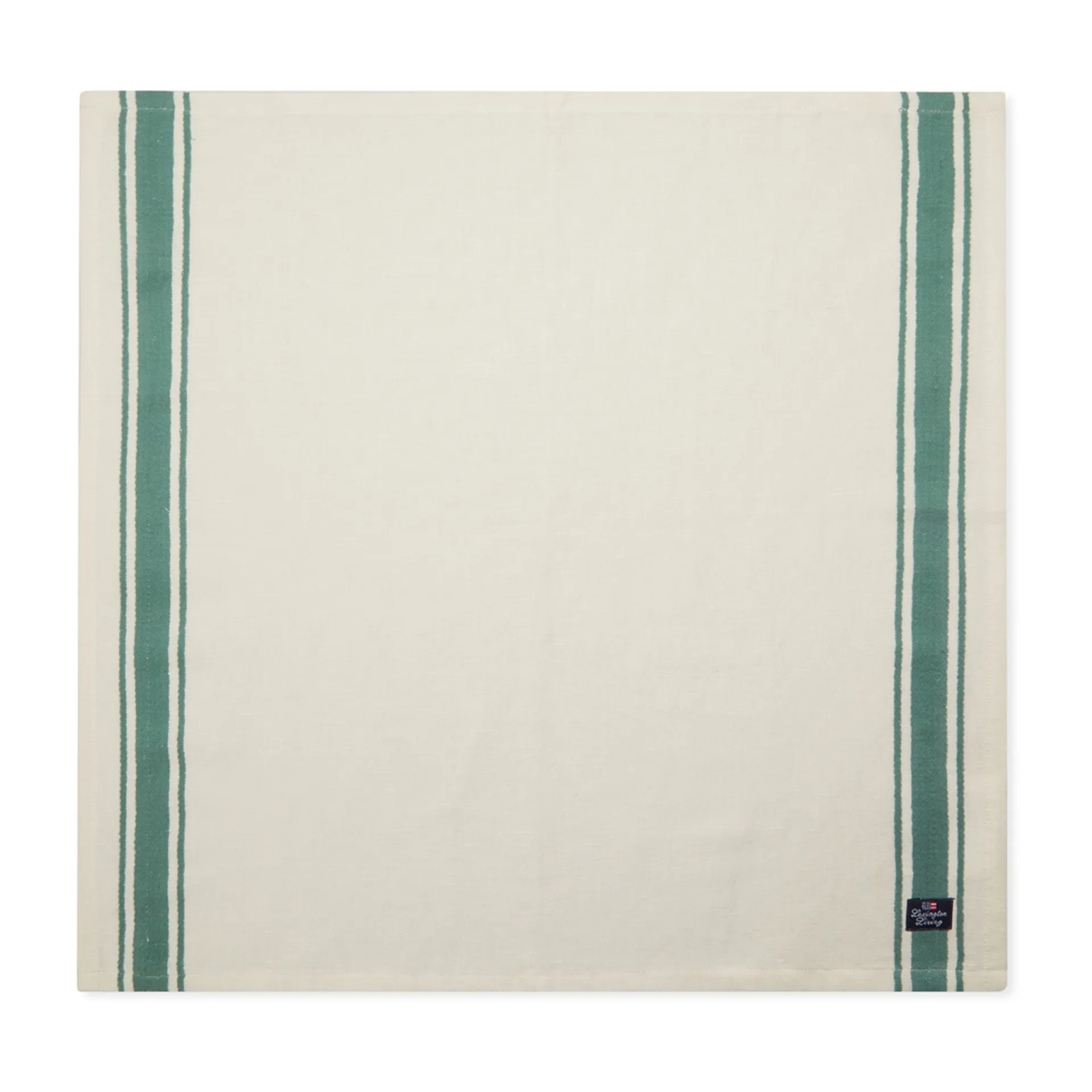 Serviette en tissu Side Stripes 50x50 cm, Vert Lexington