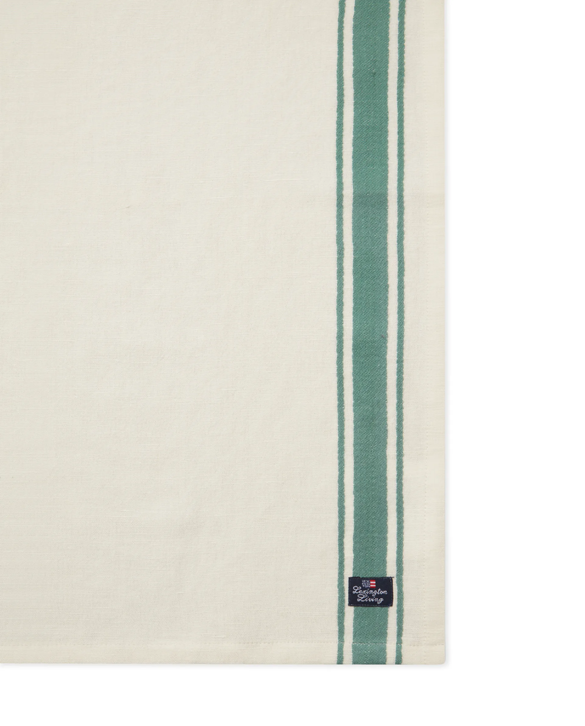 Serviette en tissu Side Stripes 50x50 cm, Vert Lexington