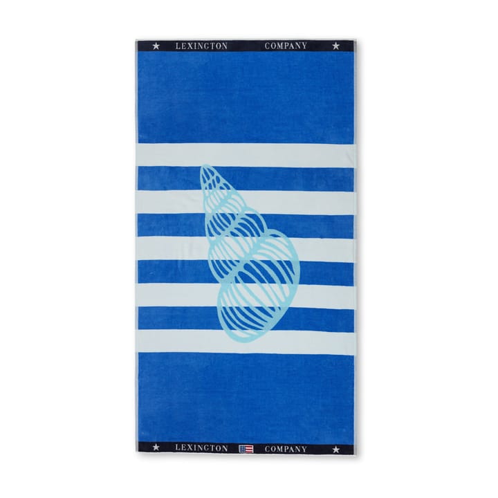 Serviette Graphic Cotton Velour 100x180 cm, Blue-white Lexington