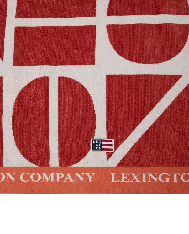 Serviette Graphic Cotton Velour 100x180 cm - Coconut - Lexington