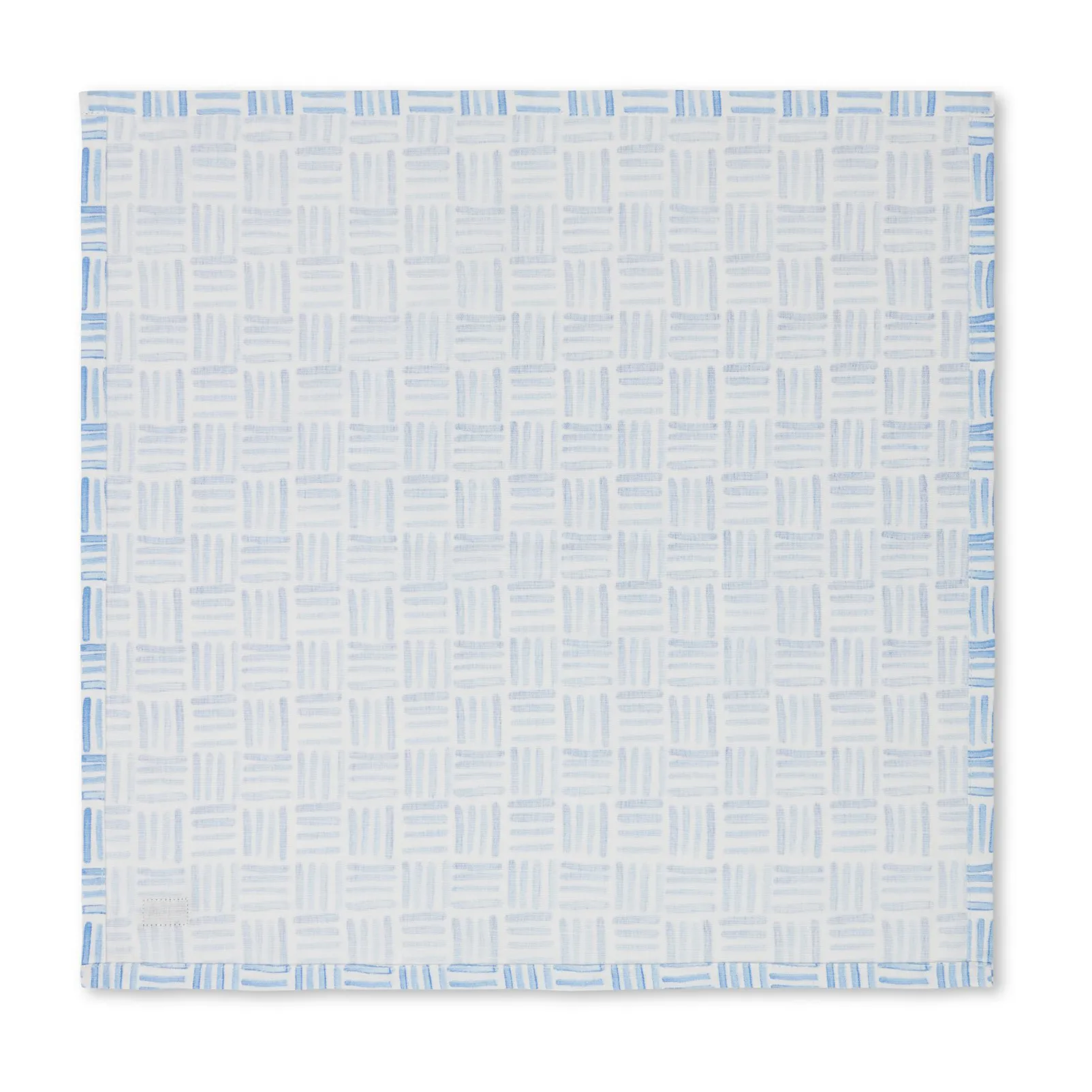 Serviette Graphic Printed Cotton 50x50 cm, Blue-White Lexington