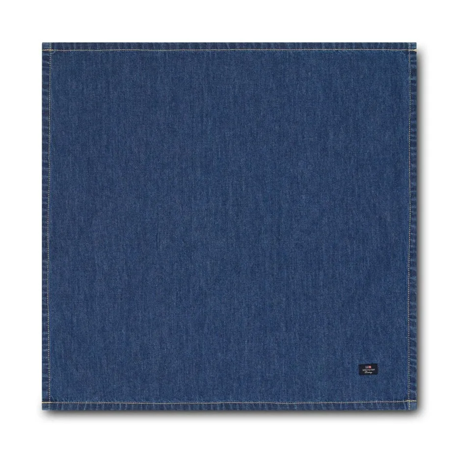 Serviette Icons Denim 50x50 cm, Denim blue Lexington