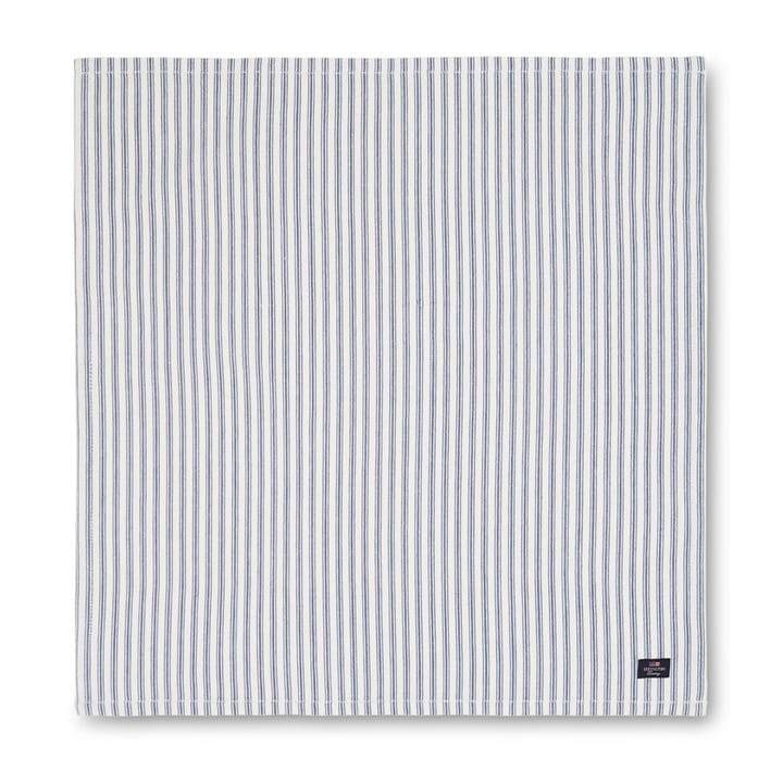 Serviette Icons Herringbone Striped 50x50 cm - Blue-white - Lexington