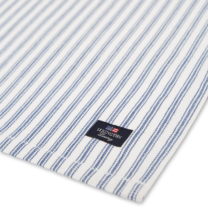 Serviette Icons Herringbone Striped 50x50 cm, Blue-white Lexington
