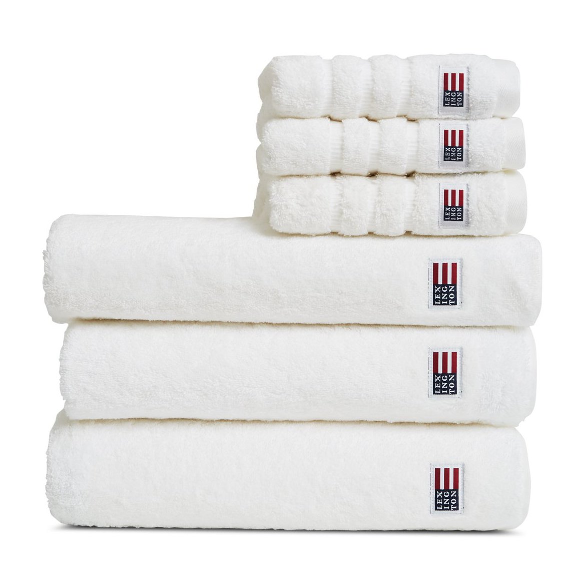 Lexington Serviette Icons Original 50x100 cm White | Design Scandinave | Serviettes de toilette | Blanc
