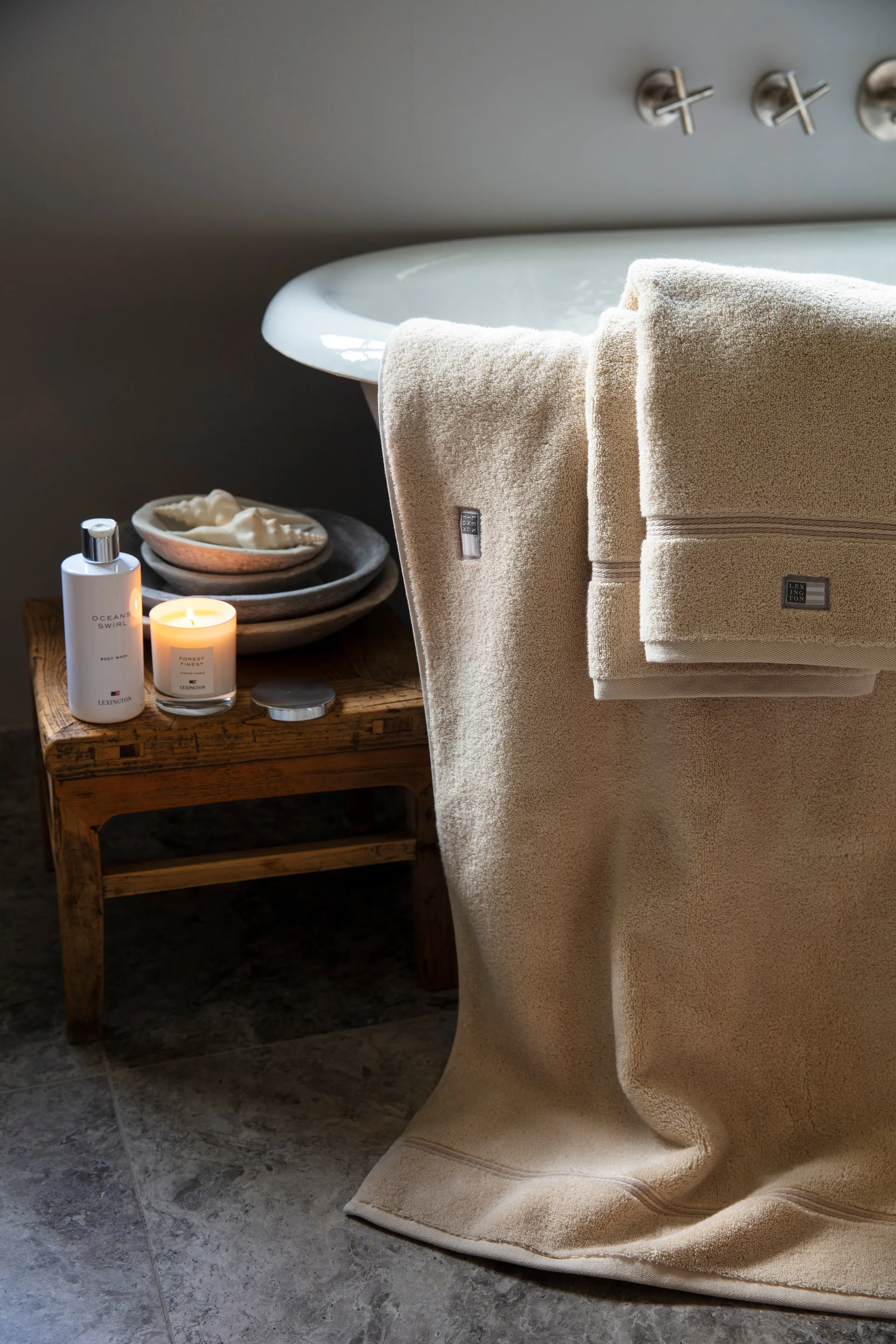 Serviette Lexington Hotel 70x130 cm, Beige Lexington