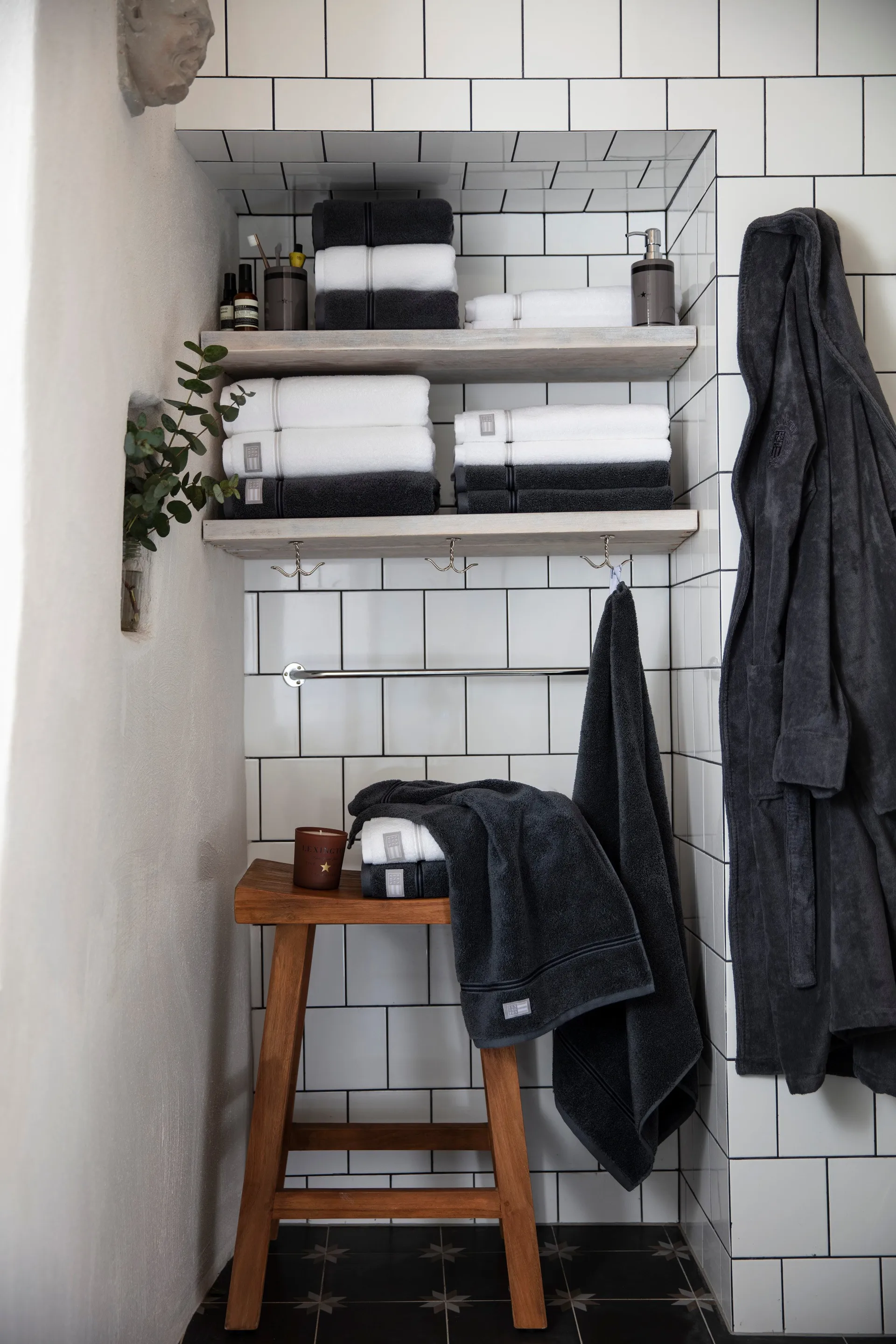 Serviette Lexington Hotel 70x130 cm, Blanc-beige Lexington