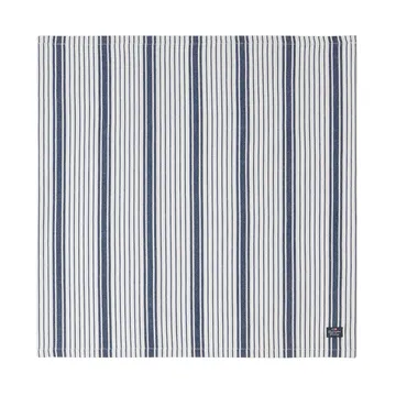 Serviette Striped Organic Cotton 50x50 cm - Navy - Lexington