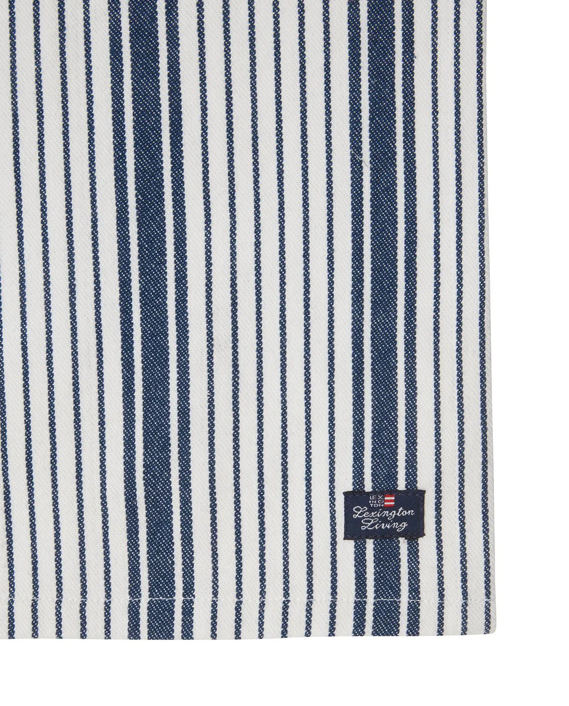 Serviette Striped Organic Cotton 50x50 cm, Navy Lexington