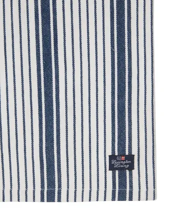 Serviette Striped Organic Cotton 50x50 cm - Navy - Lexington