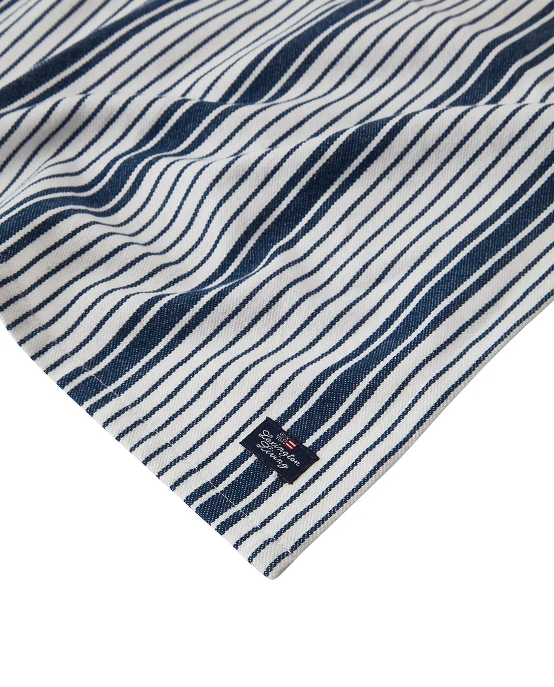 Serviette Striped Organic Cotton 50x50 cm, Navy Lexington