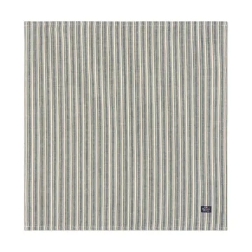 Serviettes en lin Striped - Green-light beige, 50x50 cm - Lexington