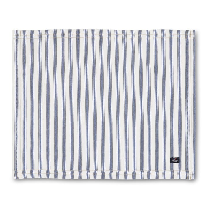 Set de table Icons Herringbone Striped 40x50 cm - Blue-white - Lexington