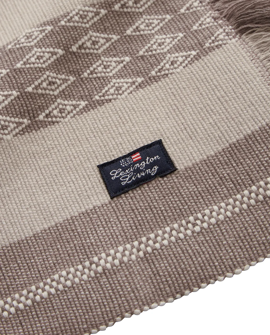 Set de table Jacquard Striped 40x50 cm, Beige Lexington