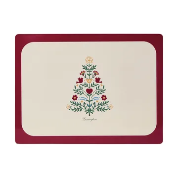 Set de table laminé réversible Lexington - Red-light beige, 30x40 cm, lot de 2 - Lexington