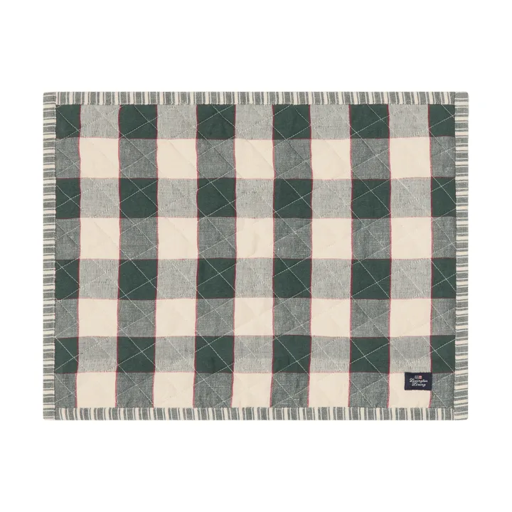 Set de table matelassé réversible - Green-Light beige-red, 35x45 cm - Lexington