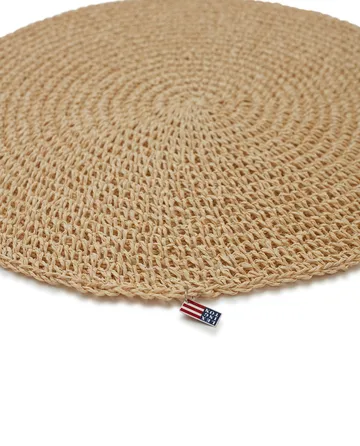 Set de table Round Recycled Paper Straw Ø38 - Beige - Lexington