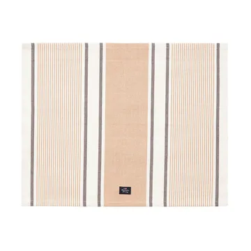 Set de table Striped Organic Cotton 40x50 cm - Beige - Lexington