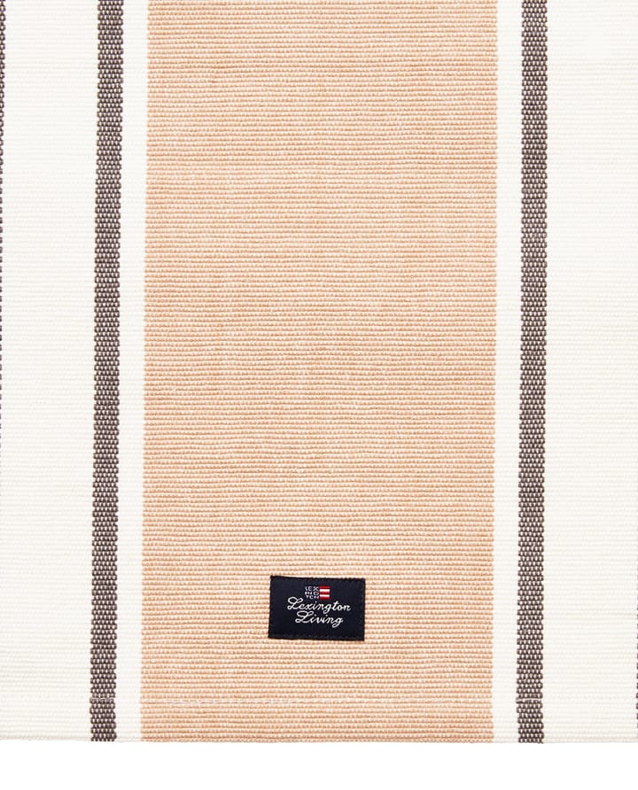 Set de table Striped Organic Cotton 40x50 cm - Beige - Lexington