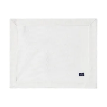 Set de table White jacquard cotton 40x50 cm. - Blanc - Lexington