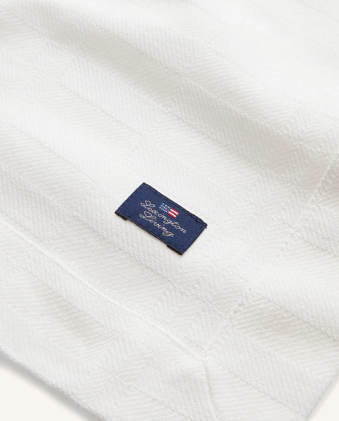 Set de table White jacquard cotton 40x50 cm., Blanc Lexington