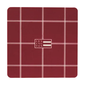 Sous-verres laminés Lexington - Red-light beige, 9x9 cm, lot de 4 - Lexington