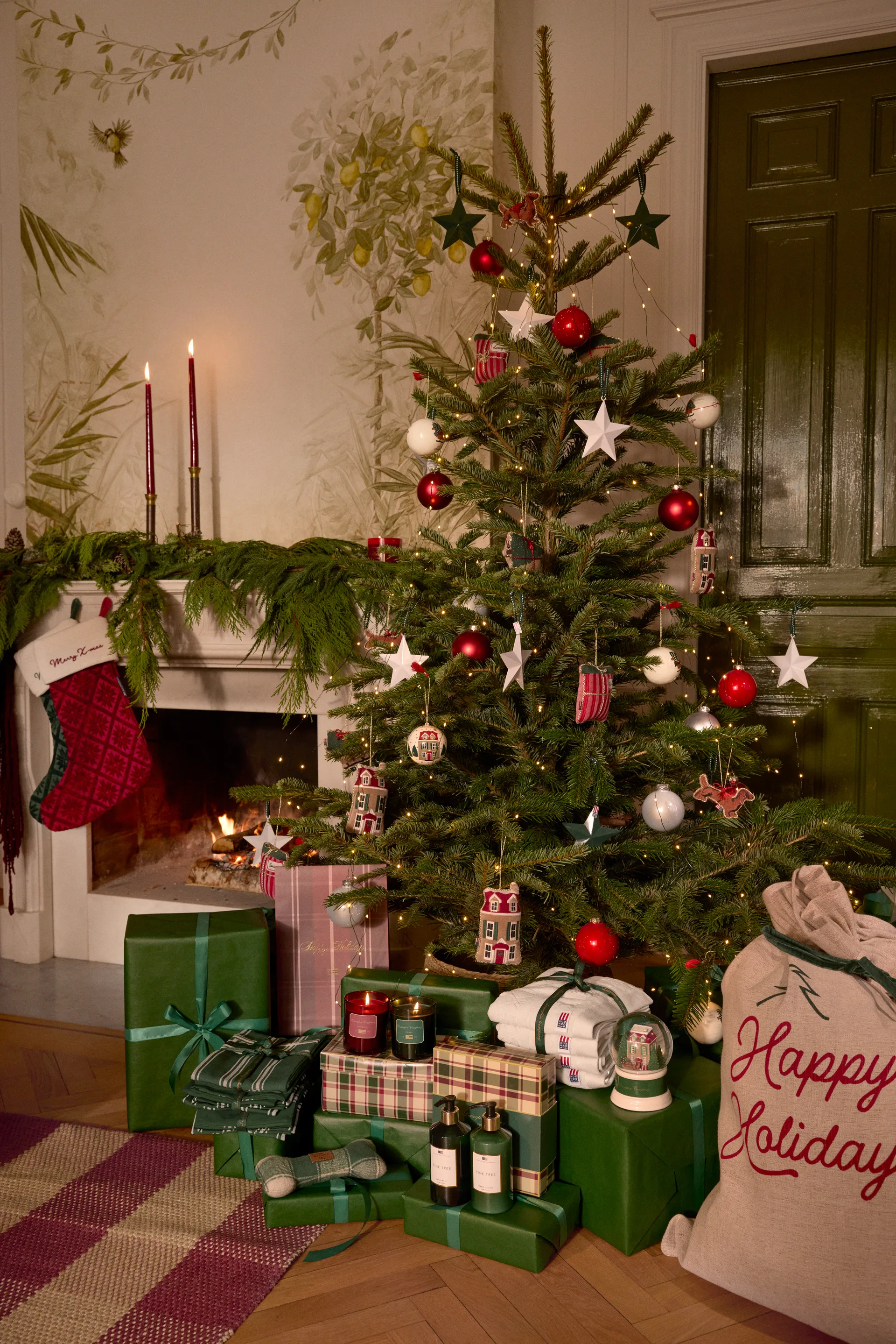 Suspension de Noël Christmas gift, Red Lexington