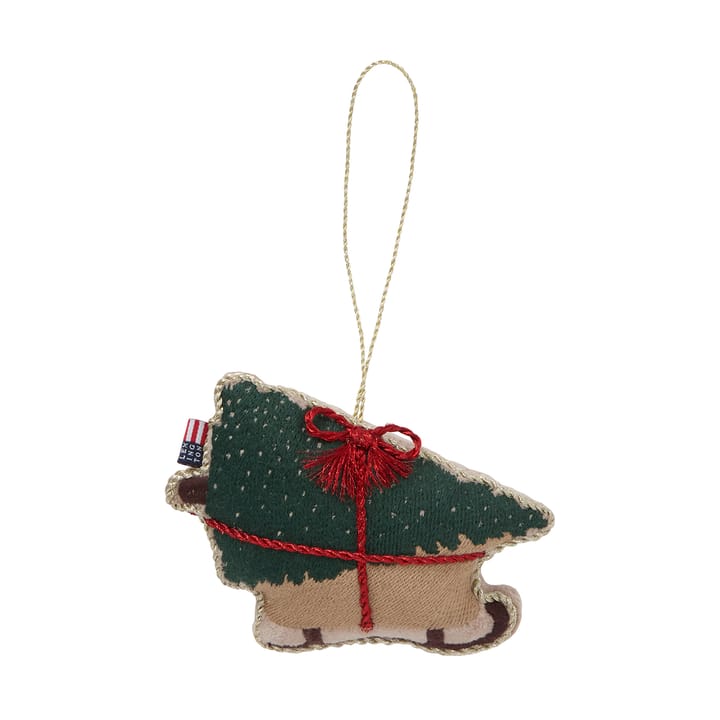 Suspension de Noël Dog sleigh coton écologique - Multi - Lexington