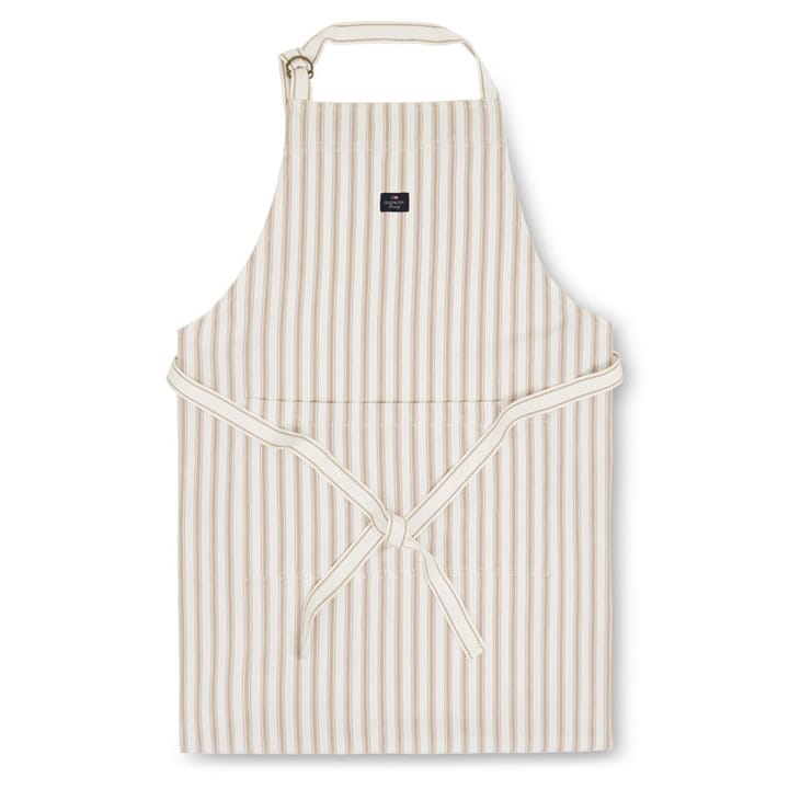 Tablier Icons Herringbone Striped - Beige-white - Lexington