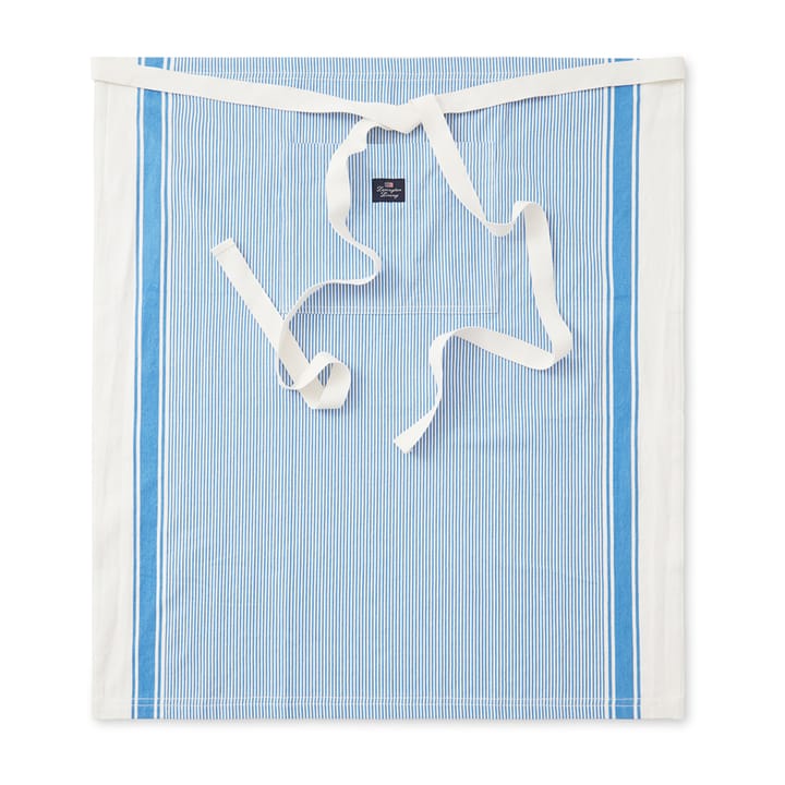 Tablier Striped Oxford BBQ 85x80 cm - Bleu-blanc - Lexington