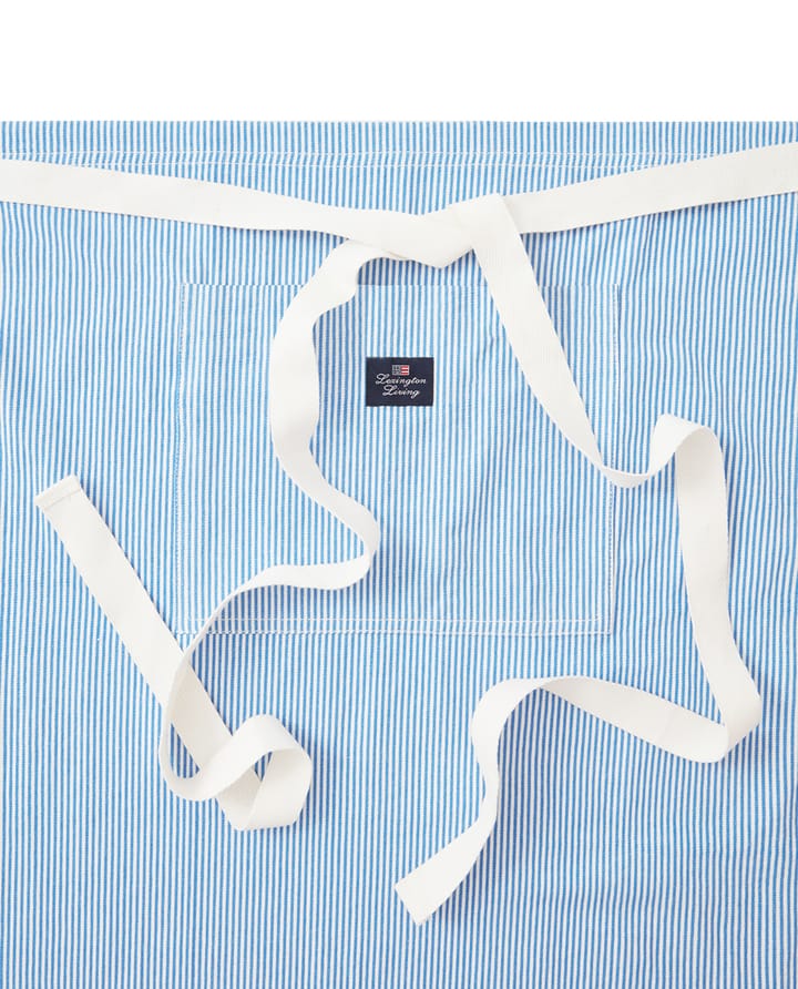 Tablier Striped Oxford BBQ 85x80 cm, Bleu-blanc Lexington