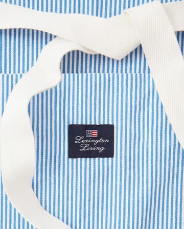 Tablier Striped Oxford BBQ 85x80 cm - Bleu-blanc - Lexington
