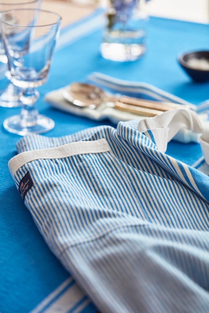 Tablier Striped Oxford BBQ 85x80 cm, Bleu-blanc Lexington